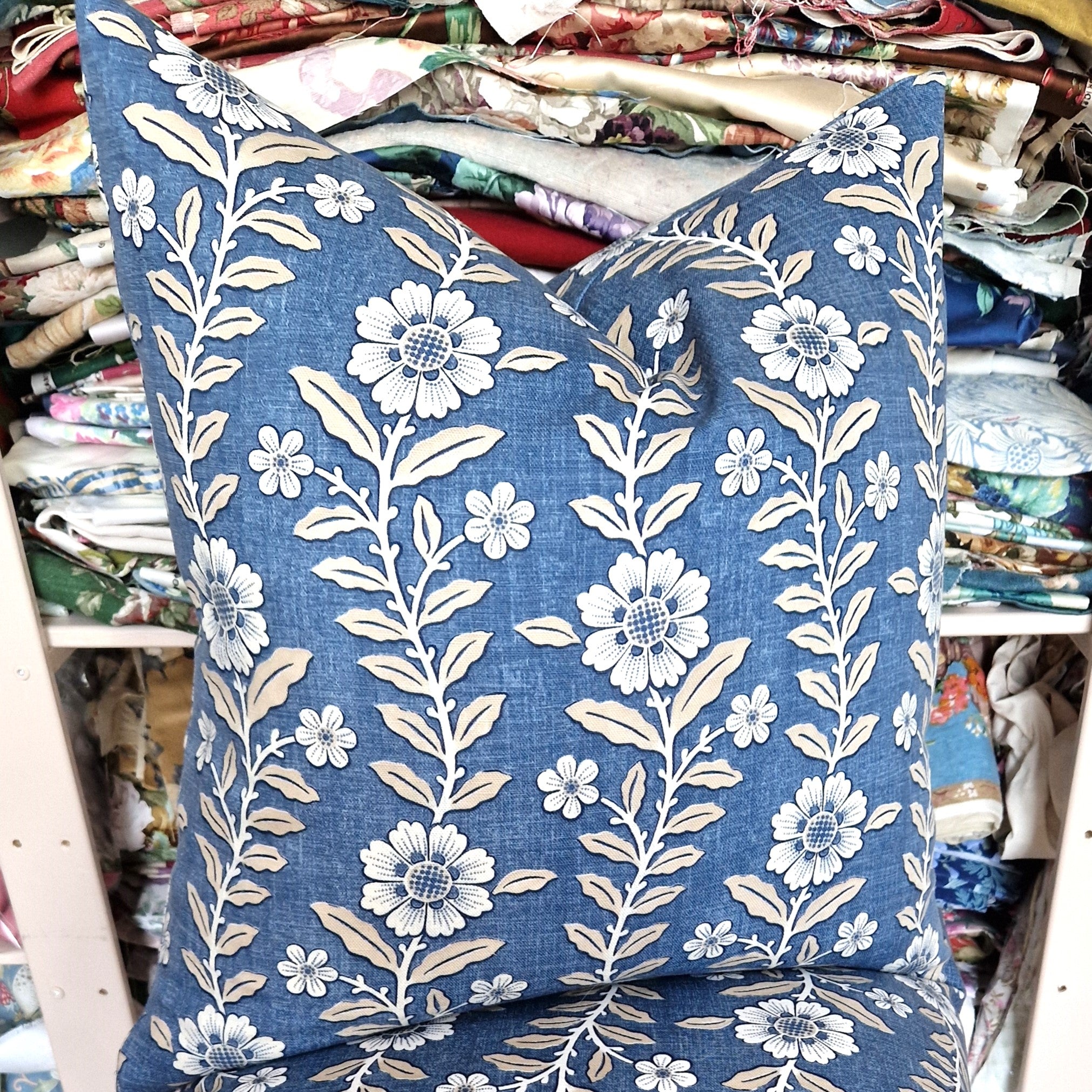 Cushion Cover In Sanderson Fleurie Design