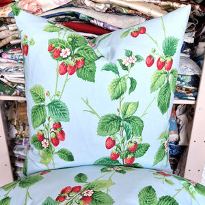 Cushion Cover In Sanderson Summer Strawberry