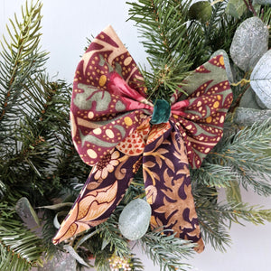 Morris And Co Christmas Bow Decorations