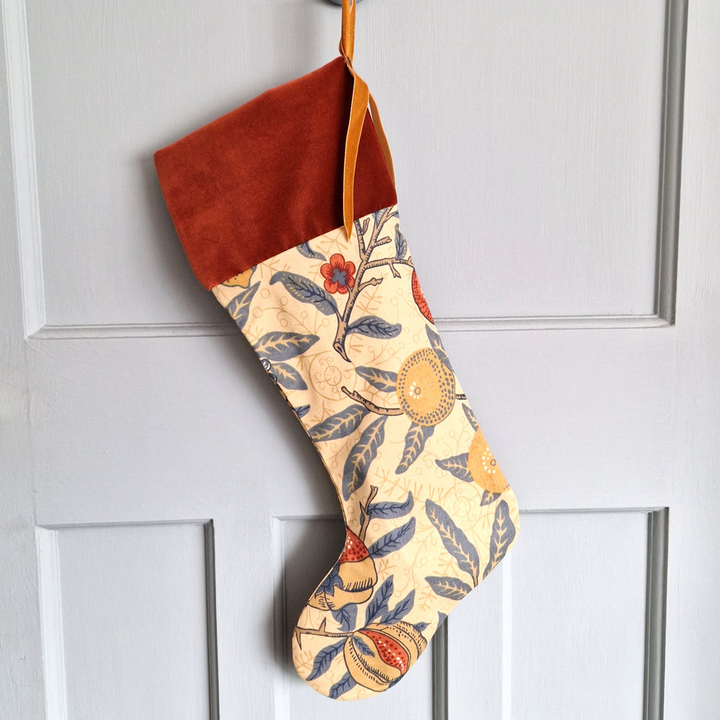 William Morris Christmas Stocking  - Fruit