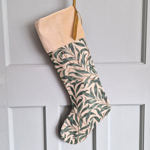 William Morris Christmas Stocking  - Willow Bough