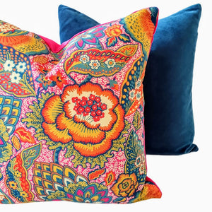 Liberty London Cushion In  Nesfield 'Patricia'  Pink Design