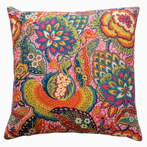 Liberty London Cushion In  Nesfield 'Patricia'  Pink Design