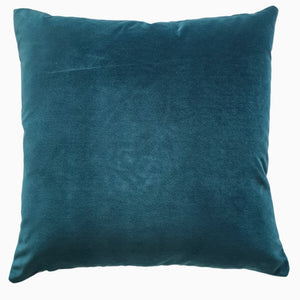 Liberty London Cushion Cover In Blue Velvet Nesfield 'Ray' Design