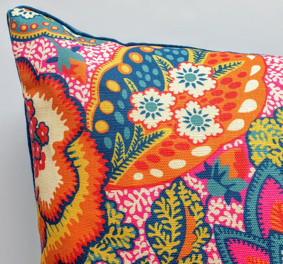 Liberty London Cushion In  Nesfield 'Patricia'  Pink Design